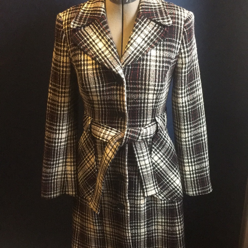 💜BCBG MAXAZRIA WOOL TRENCH COAT